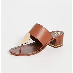 Tory Burch Paris Disc Mule Block Mid-Heel Sandal